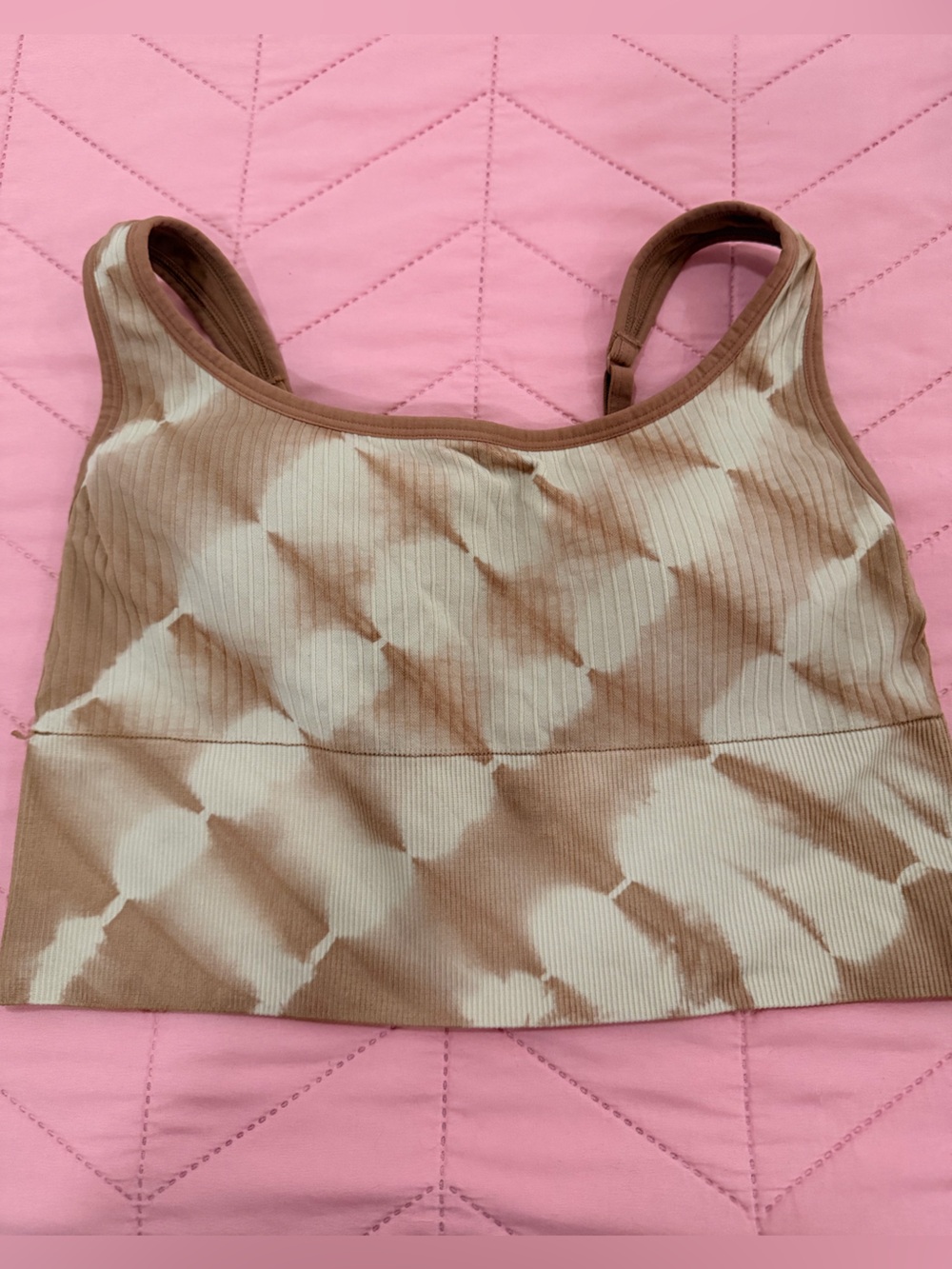 Pink victorias secret brown tye dye Sports Bralette